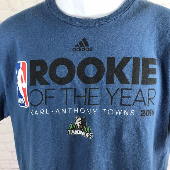 adidas Other - Adidas NBA Rookie of the Year T-Shirt 2016 KAT Karl Anthony Towns Timberwolves M